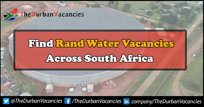 Rand Water Vacancies | Submit Job Application Online Rand Water Vacancies
