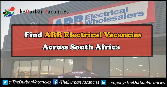 ARB Electrical Vacancies | Offers Latest Opportunity For Individuals ARB Electrical Vacancies