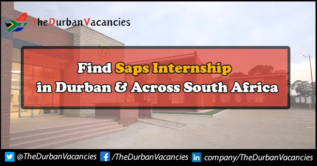 SAPS Internship | Submit Application Form Online For Students SAPS Internship